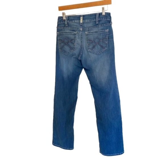 Ariat R.E.A.L Mid Rise Stretch Tulip Stackable Straight Leg Jean 27S - Picture 4 of 6